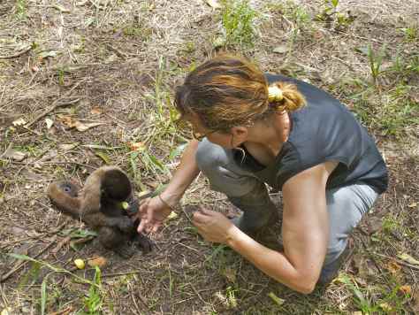 Puko with Marcelle - Volunteer in the Amazon Rainforest